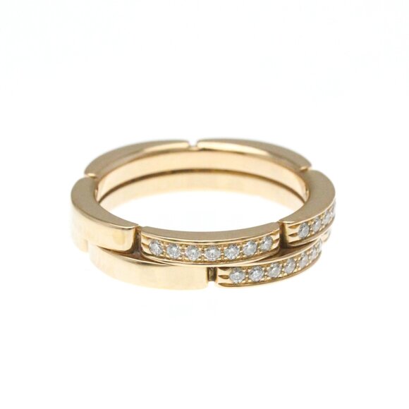 Cartier Maillon Panthère Two-Row Diamond Ring Pink Gold (18K) Fashion Diamond... - Picture 3 of 11